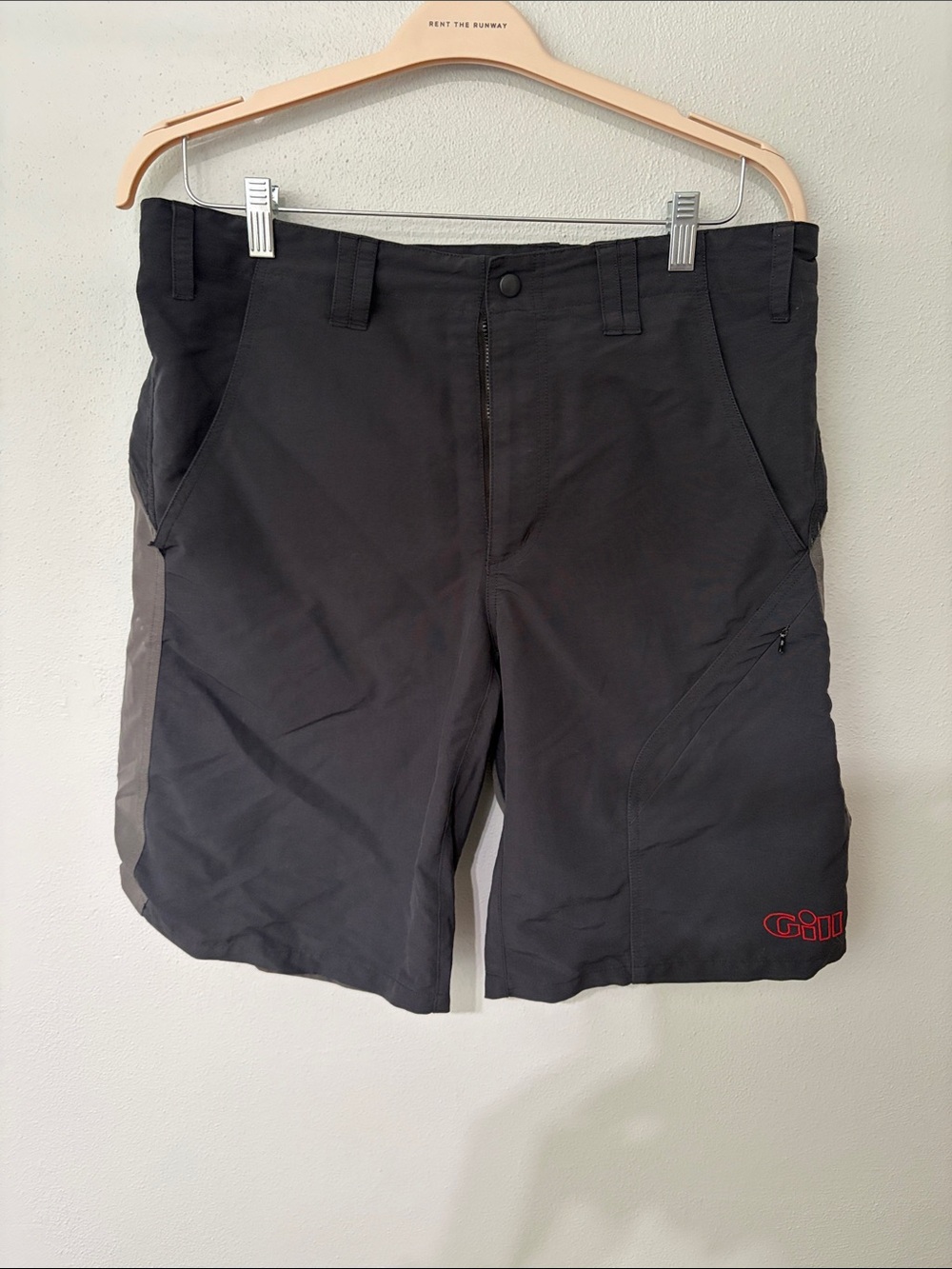 Gilli Men's Black Hybrid Shorts with Red Logo